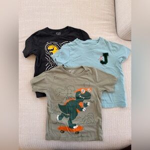 Bundle of three dinosaur tshirts Boy 3T